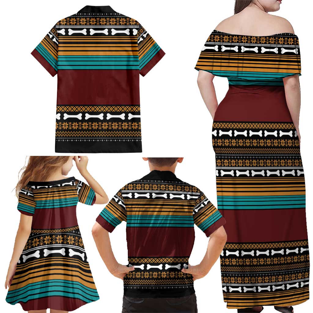 Best Pug Dad Ever Family Matching Off Shoulder Maxi Dress and Hawaiian Shirt Pug Dog Christmas Awesome Dad DT04 - Wonder Print Shop