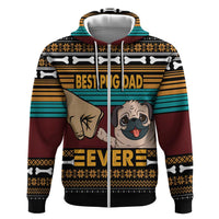 Best Pug Dad Ever Hoodie Pug Dog Christmas Awesome Dad DT04 - Wonder Print Shop