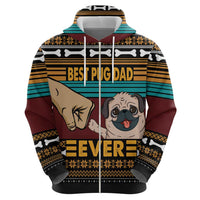 Best Pug Dad Ever Hoodie Pug Dog Christmas Awesome Dad DT04 - Wonder Print Shop