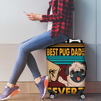Best Pug Dad Ever Luggage Cover Pug Dog Christmas Awesome Dad DT04 - Wonder Print Shop