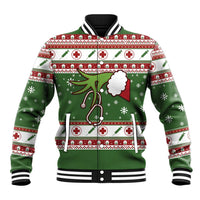 Nurse Baseball Jacket Nurse Grinch Christmas DT04 - Wonder Print Shop
