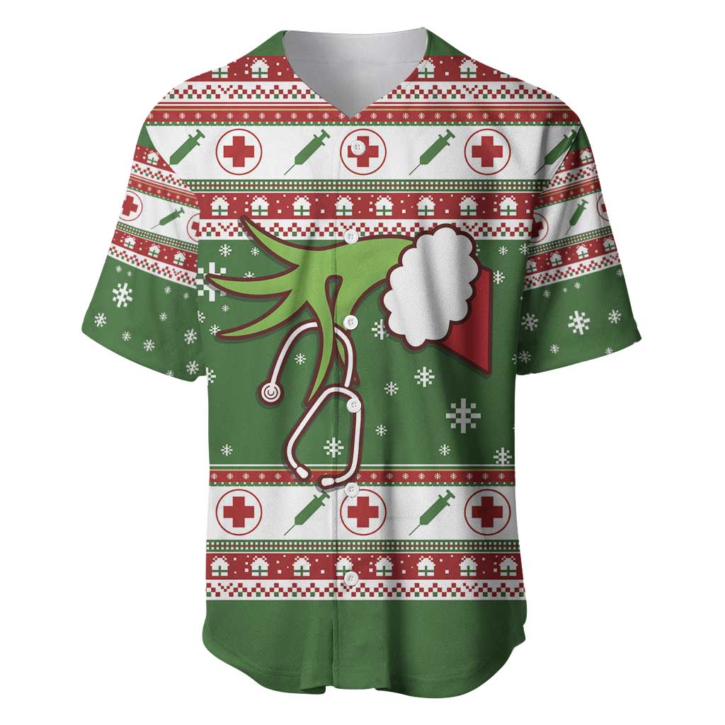 Nurse Baseball Jersey Nurse Grinch Christmas DT04 - Wonder Print Shop