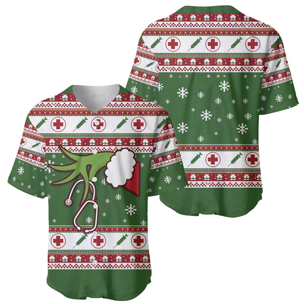 Nurse Baseball Jersey Nurse Grinch Christmas DT04 - Wonder Print Shop