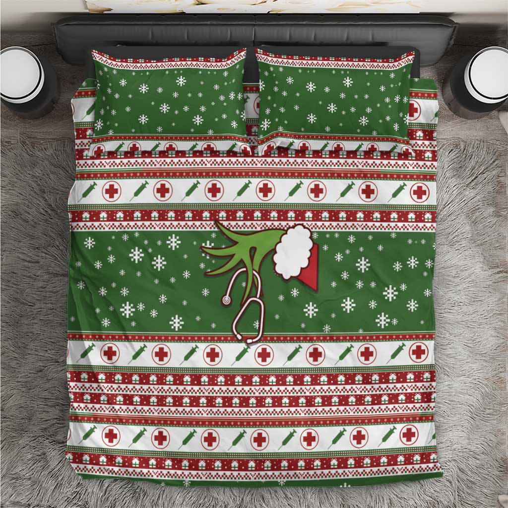 Nurse Bedding Set Nurse Grinch Christmas DT04 - Wonder Print Shop