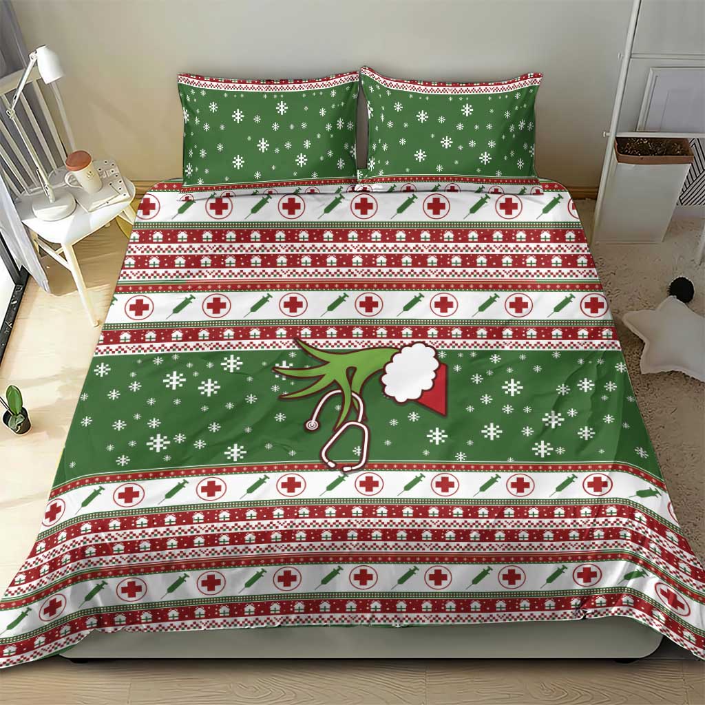 Nurse Bedding Set Nurse Grinch Christmas DT04 - Wonder Print Shop