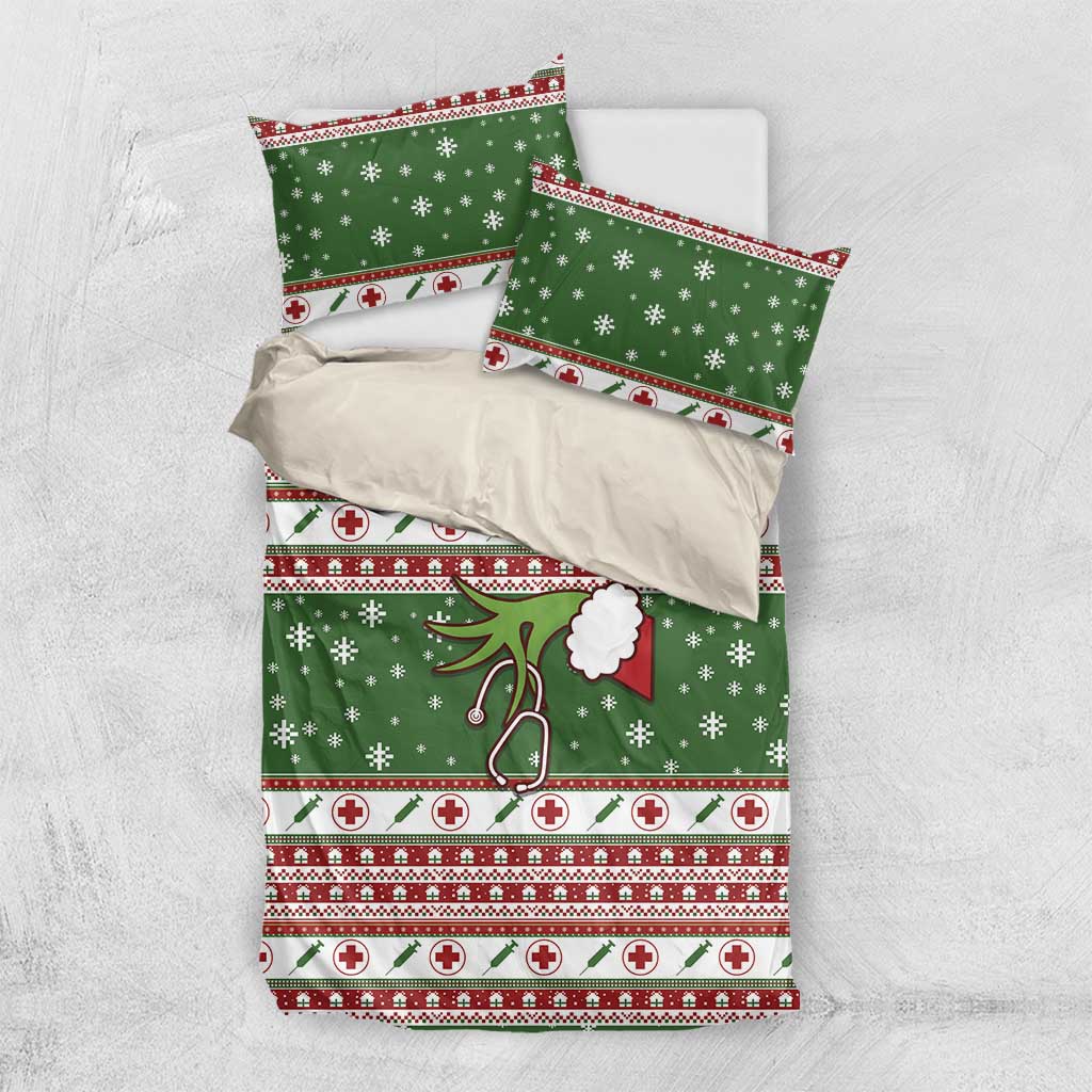 Nurse Bedding Set Nurse Grinch Christmas DT04 - Wonder Print Shop