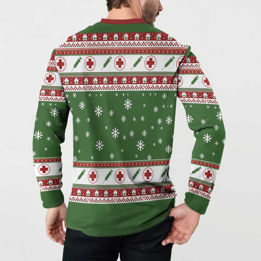 Nurse Button Sweatshirt Nurse Grinch Christmas DT04 - Wonder Print Shop