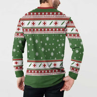 Nurse Button Sweatshirt Nurse Grinch Christmas DT04 - Wonder Print Shop