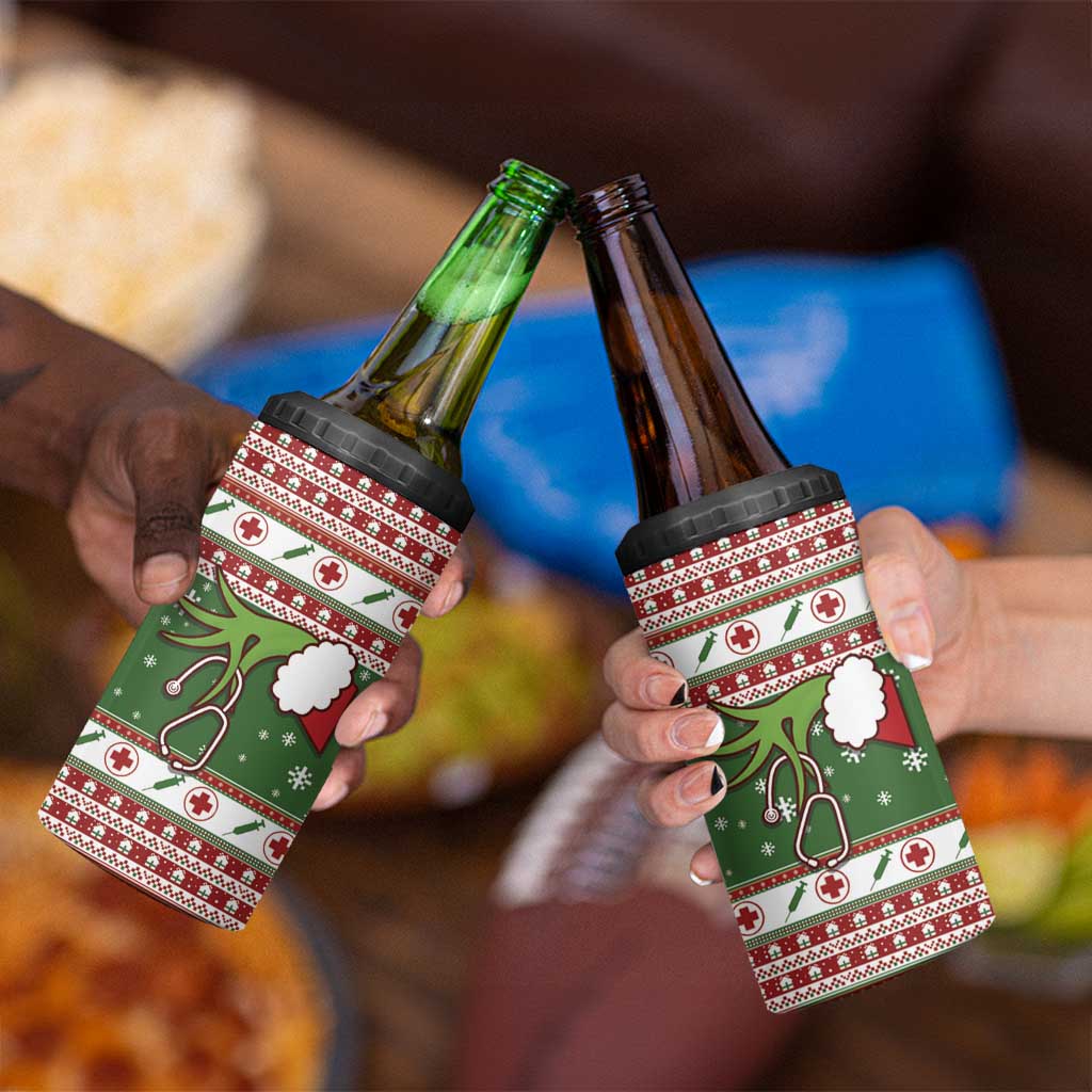 Nurse 4 in 1 Can Cooler Tumbler Nurse Grinch Christmas DT04 - Wonder Print Shop