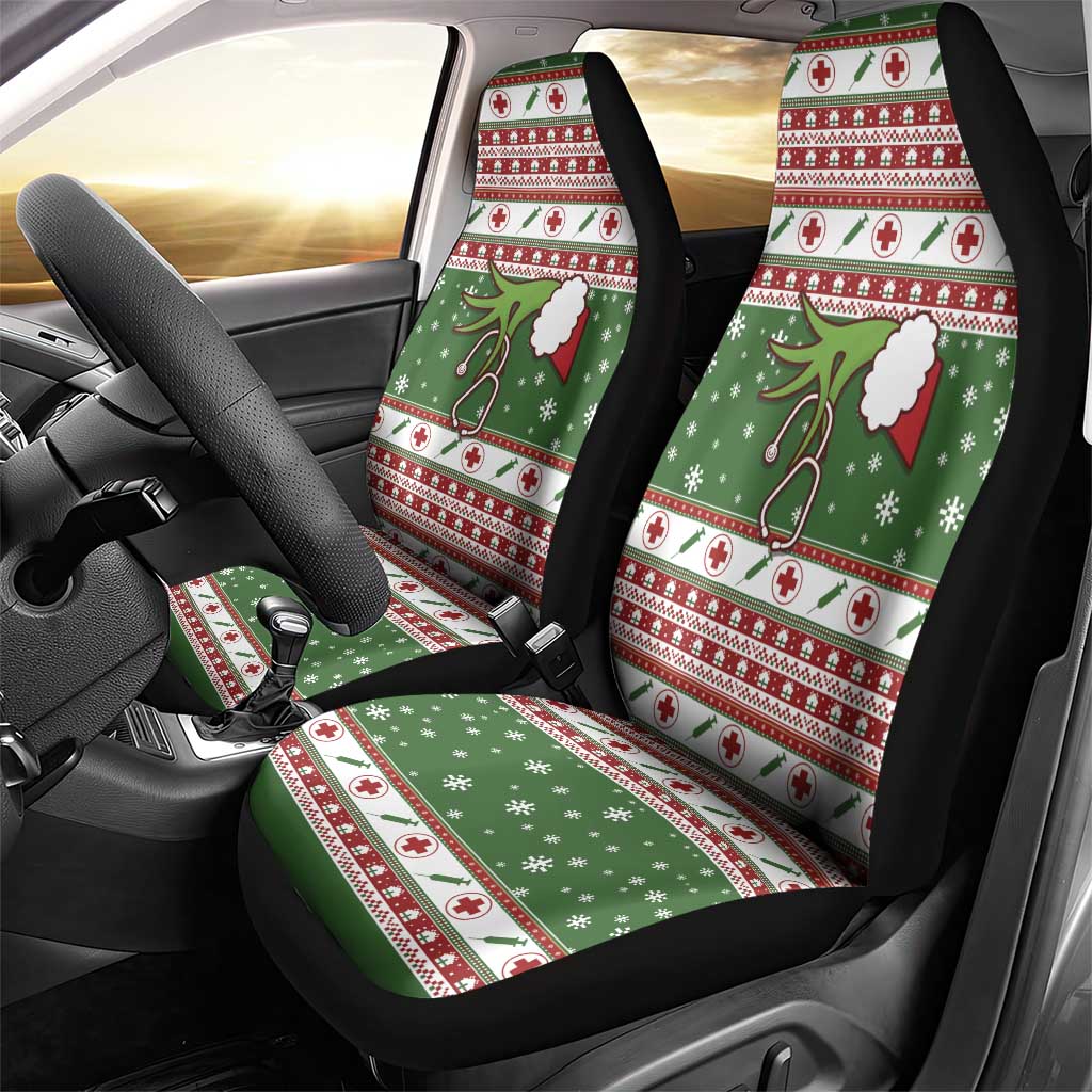 Nurse Car Seat Cover Nurse Grinch Christmas DT04 - Wonder Print Shop
