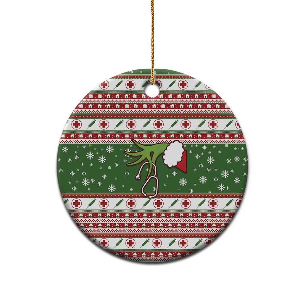 Nurse Ceramic Ornament Nurse Grinch Christmas DT04 - Wonder Print Shop