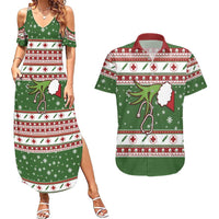 Nurse Couples Matching Summer Maxi Dress and Hawaiian Shirt Nurse Grinch Christmas DT04 - Wonder Print Shop