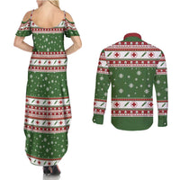 Nurse Couples Matching Summer Maxi Dress and Long Sleeve Button Shirt Nurse Grinch Christmas DT04 - Wonder Print Shop