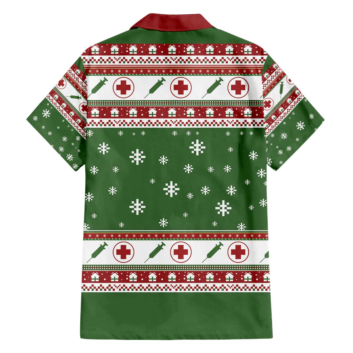 Nurse Family Matching Off The Shoulder Long Sleeve Dress and Hawaiian Shirt Nurse Grinch Christmas DT04 - Wonder Print Shop