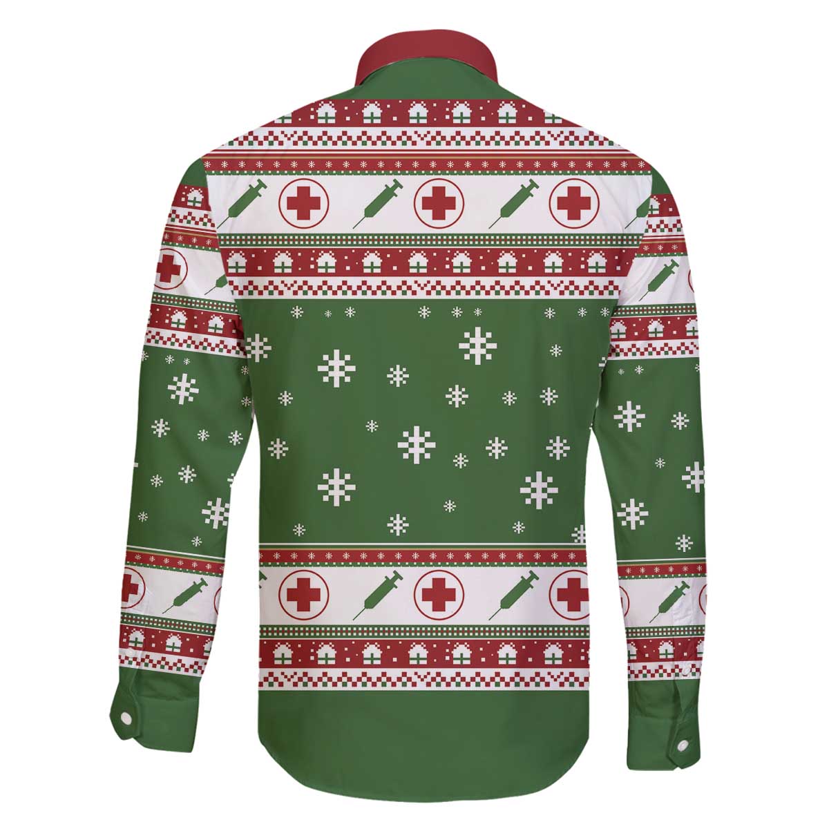 Nurse Family Matching Off The Shoulder Long Sleeve Dress and Hawaiian Shirt Nurse Grinch Christmas DT04 - Wonder Print Shop