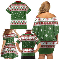Nurse Family Matching Off Shoulder Short Dress and Hawaiian Shirt Nurse Grinch Christmas DT04 - Wonder Print Shop