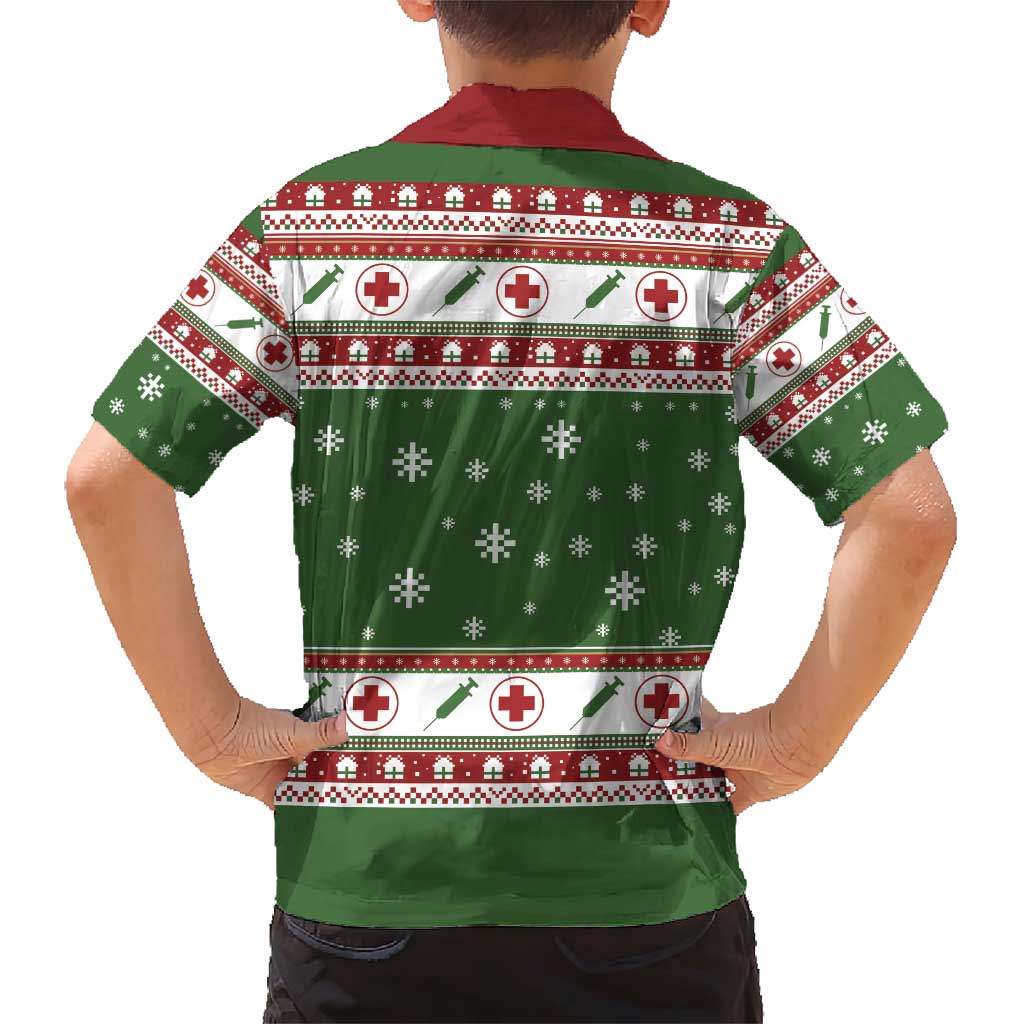 Nurse Family Matching Short Sleeve Bodycon Dress and Hawaiian Shirt Nurse Grinch Christmas DT04 - Wonder Print Shop