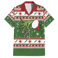 Nurse Family Matching Short Sleeve Bodycon Dress and Hawaiian Shirt Nurse Grinch Christmas DT04 - Wonder Print Shop