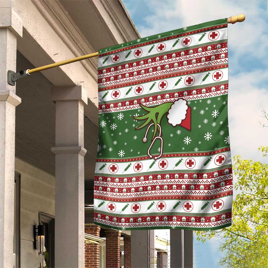Nurse Garden Flag Nurse Grinch Christmas DT04 - Wonder Print Shop