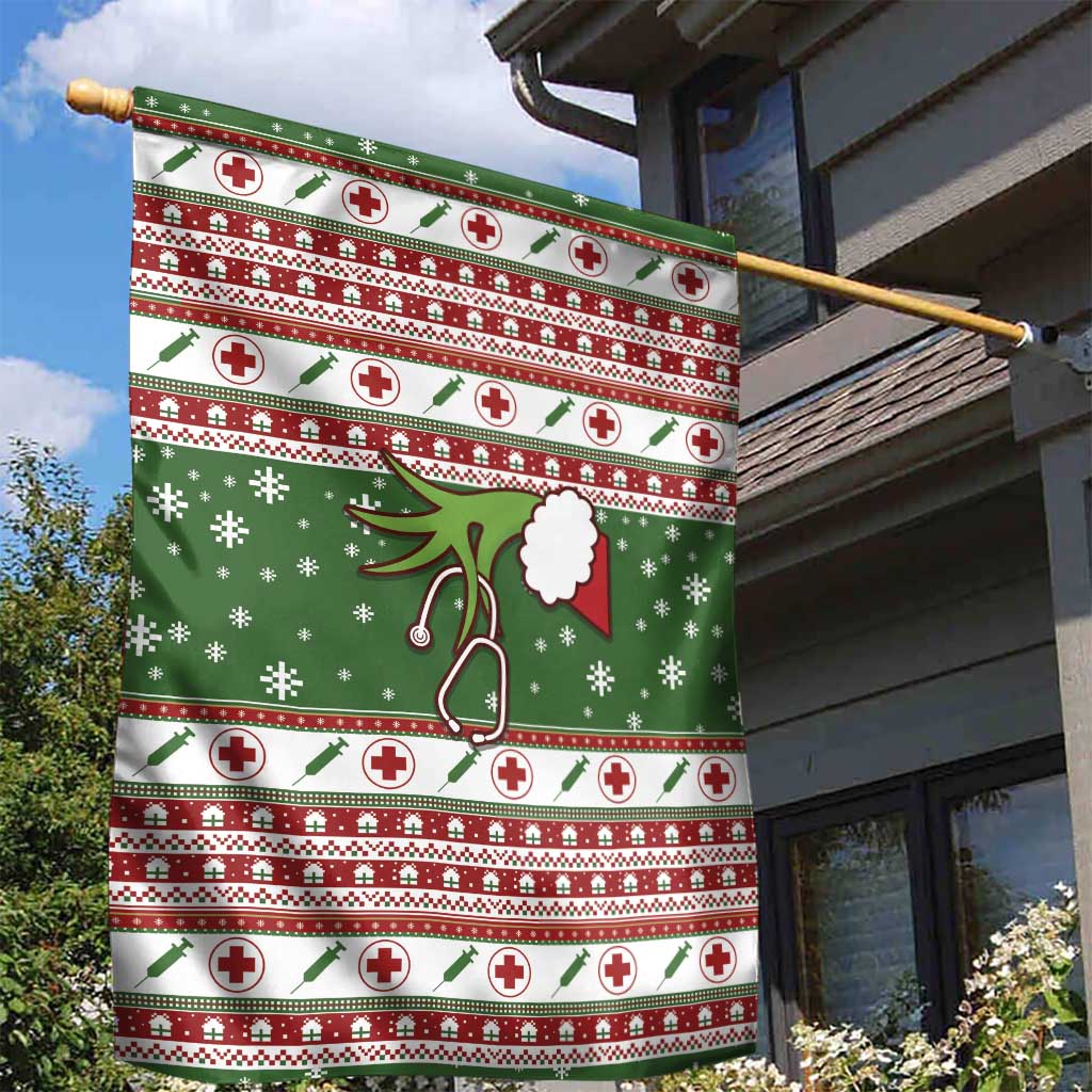Nurse Garden Flag Nurse Grinch Christmas DT04 - Wonder Print Shop