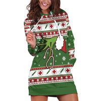 Nurse Hoodie Dress Nurse Grinch Christmas DT04 - Wonder Print Shop