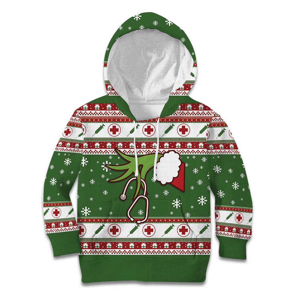 Nurse Kid Hoodie Nurse Grinch Christmas DT04 - Wonder Print Shop