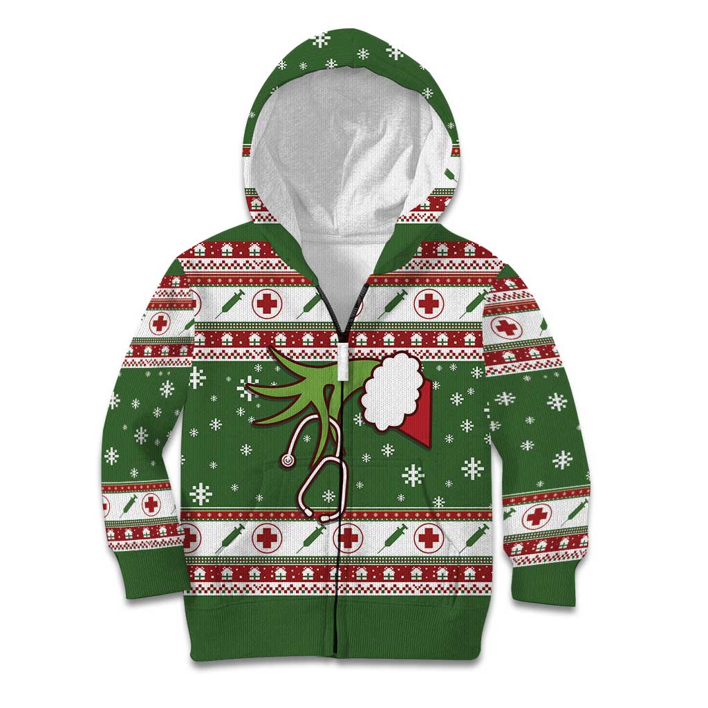 Nurse Kid Hoodie Nurse Grinch Christmas DT04 - Wonder Print Shop