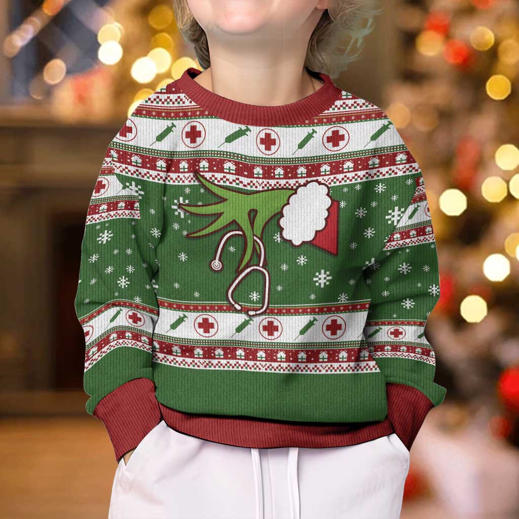 Nurse Kid Ugly Christmas Sweater Nurse Grinch Christmas DT04 - Wonder Print Shop
