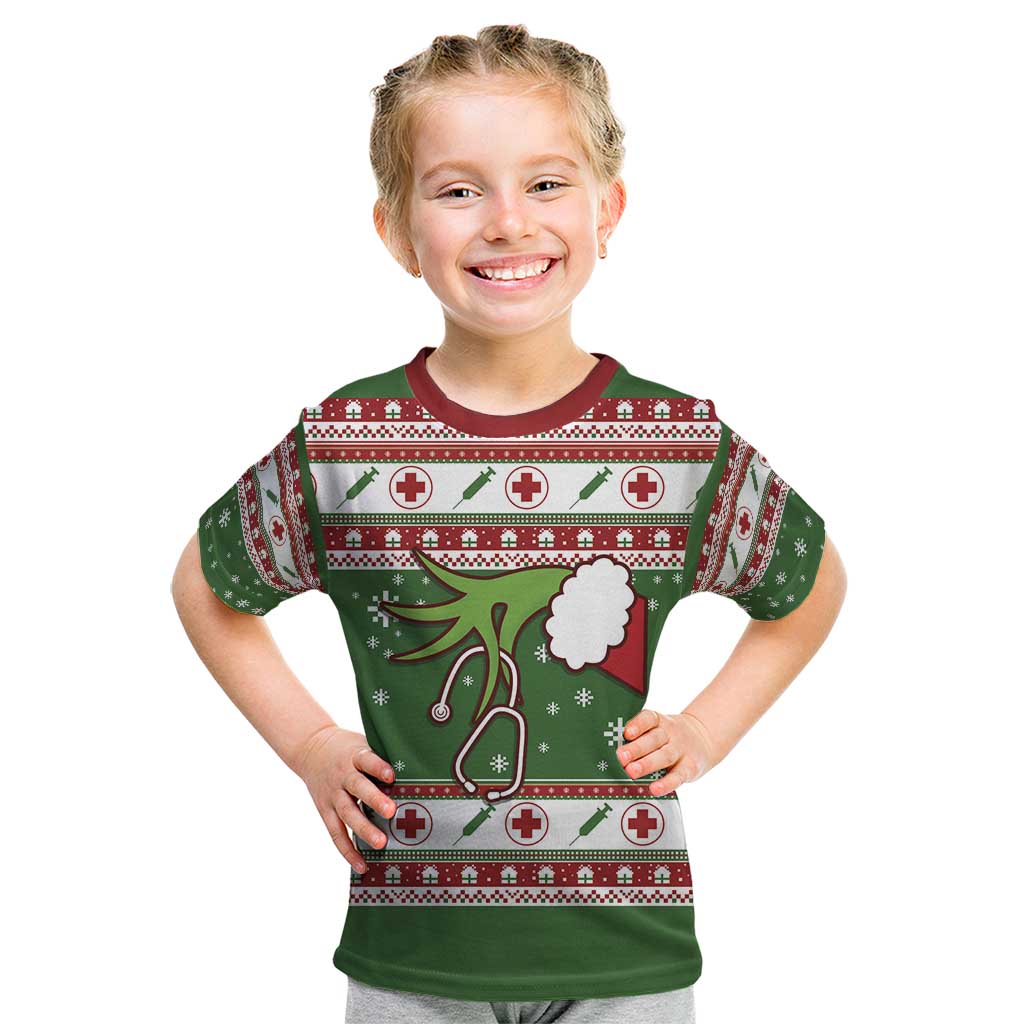 Nurse Kid T Shirt Nurse Grinch Christmas DT04 - Wonder Print Shop
