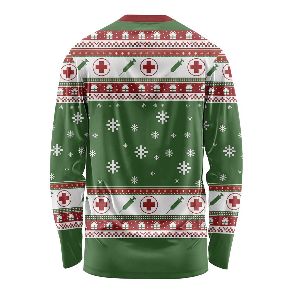 Nurse Long Sleeve Shirt Nurse Grinch Christmas DT04 - Wonder Print Shop