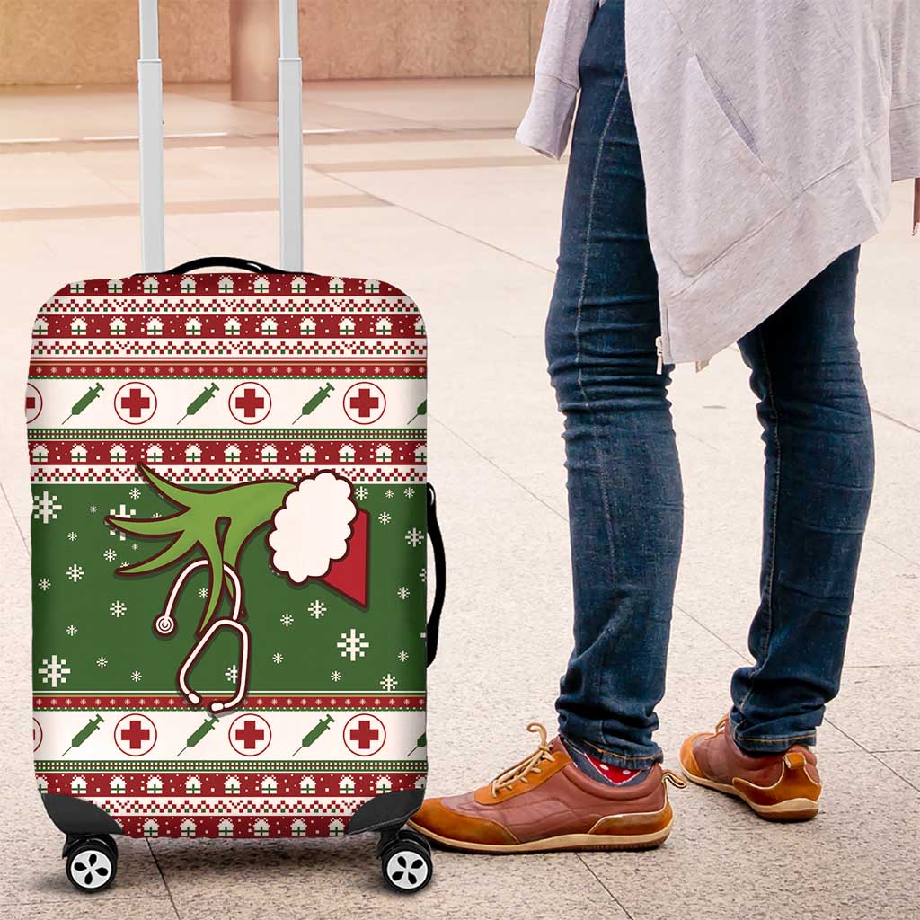 Nurse Luggage Cover Nurse Grinch Christmas DT04 - Wonder Print Shop