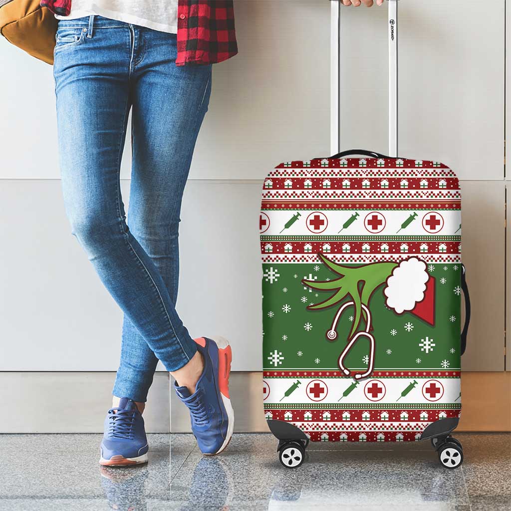 Nurse Luggage Cover Nurse Grinch Christmas DT04 - Wonder Print Shop