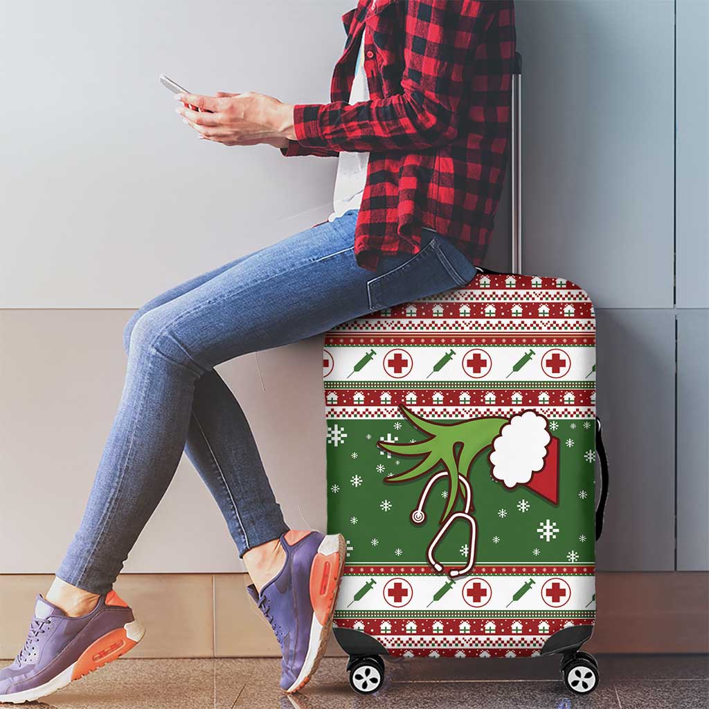 Nurse Luggage Cover Nurse Grinch Christmas DT04 - Wonder Print Shop