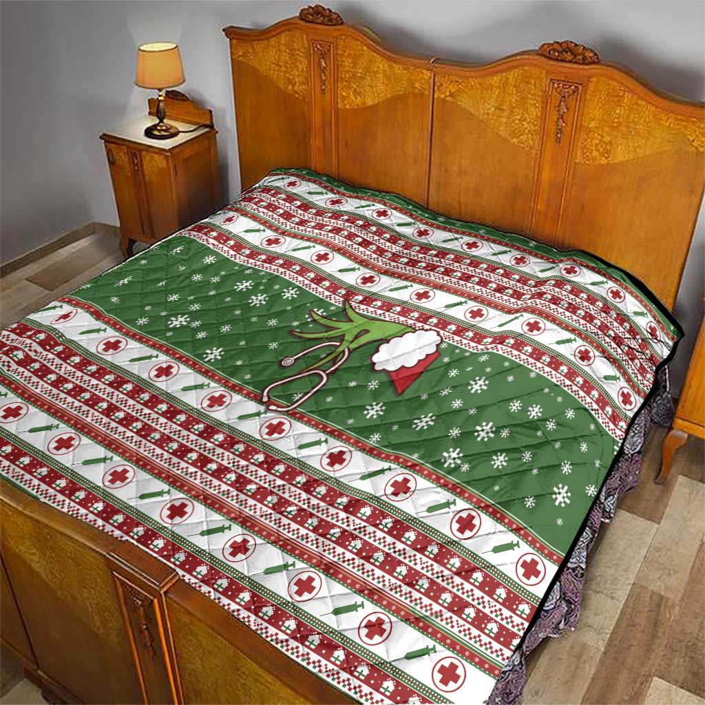 Nurse Quilt Nurse Grinch Christmas DT04 - Wonder Print Shop