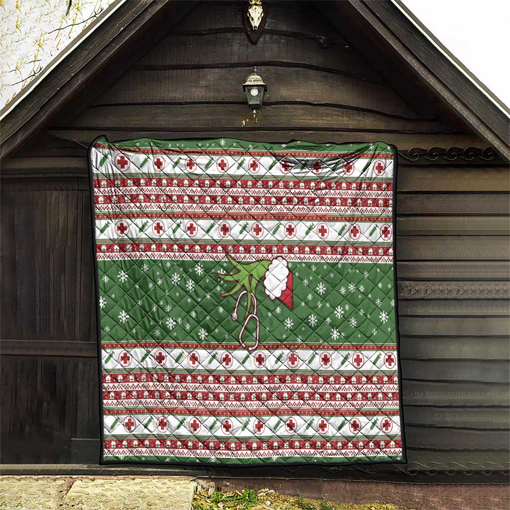 Nurse Quilt Nurse Grinch Christmas DT04 - Wonder Print Shop