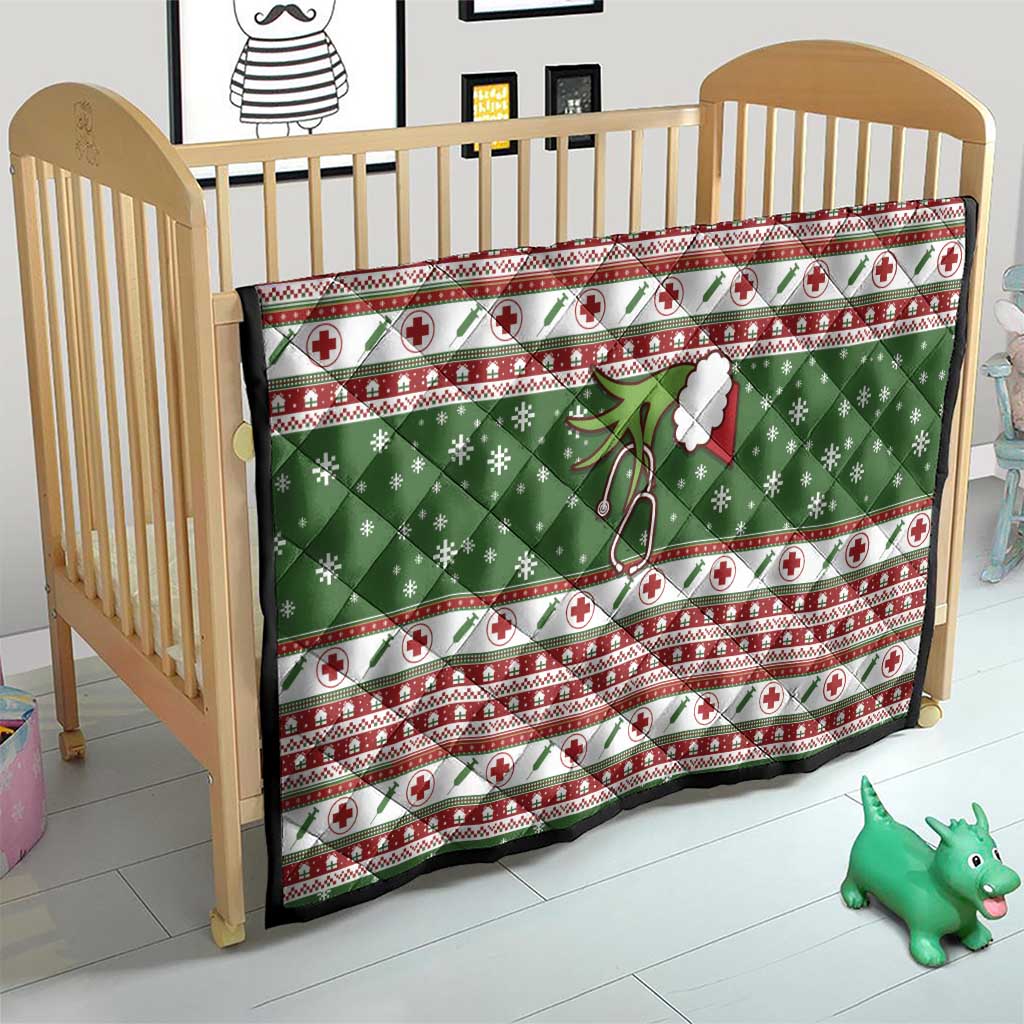 Nurse Quilt Nurse Grinch Christmas DT04 - Wonder Print Shop