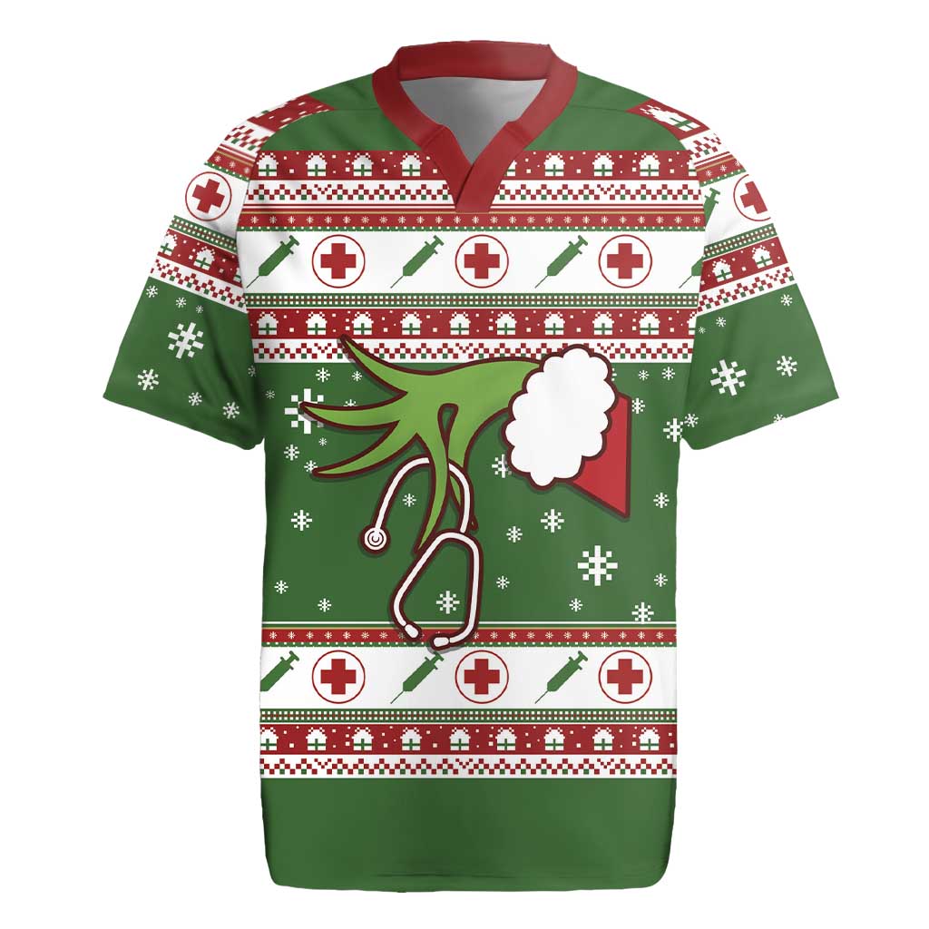 Nurse Rugby Jersey Nurse Grinch Christmas DT04 - Wonder Print Shop
