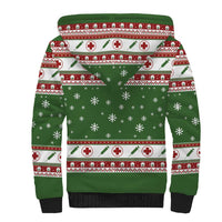 Nurse Sherpa Hoodie Nurse Grinch Christmas DT04 - Wonder Print Shop