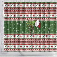 Nurse Shower Curtain Nurse Grinch Christmas