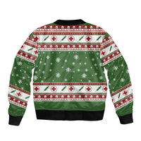 Nurse Sleeve Zip Bomber Jacket Nurse Grinch Christmas DT04 - Wonder Print Shop