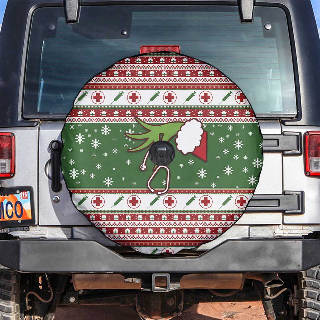 Nurse Spare Tire Cover Nurse Grinch Christmas DT04 - Wonder Print Shop