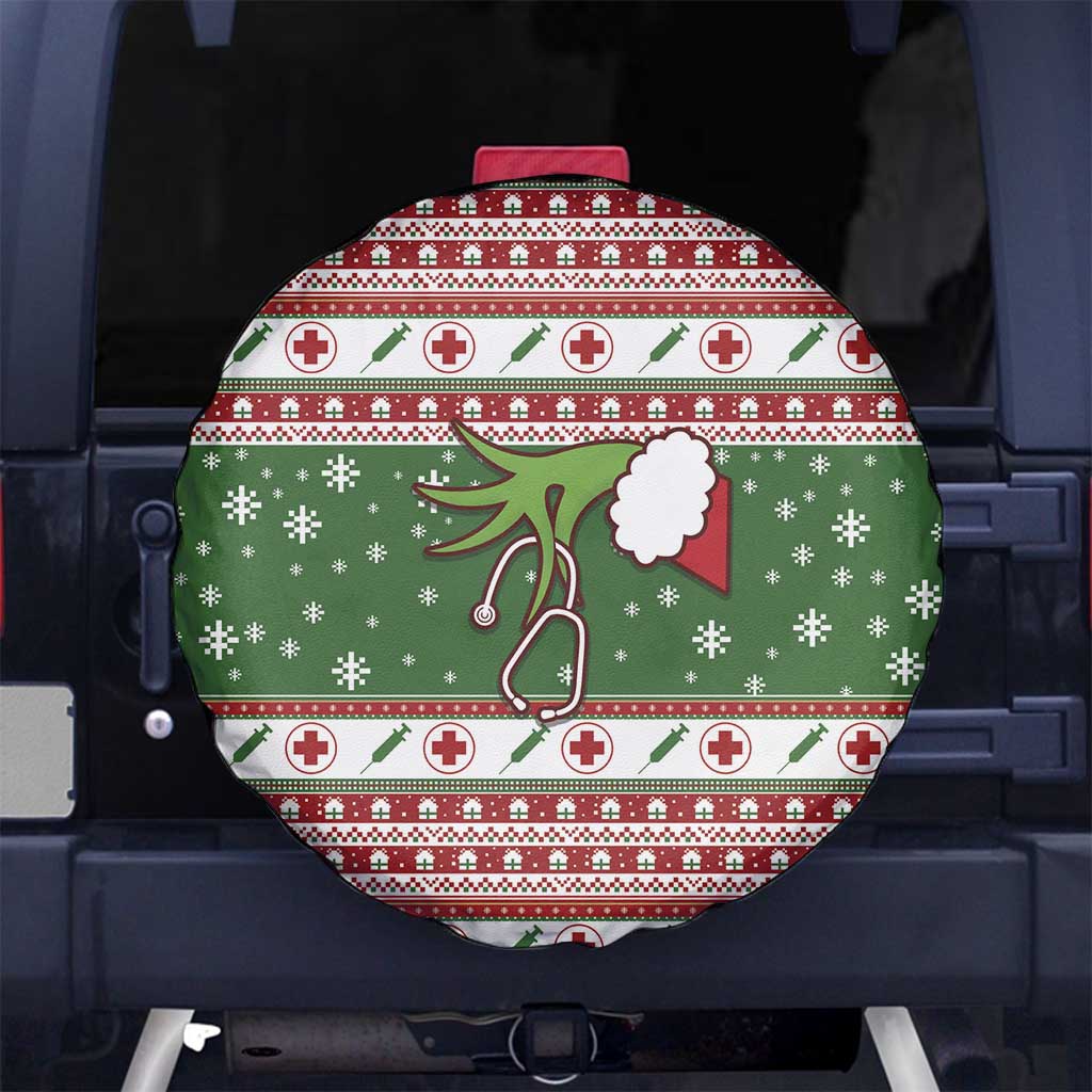 Nurse Spare Tire Cover Nurse Grinch Christmas DT04 - Wonder Print Shop