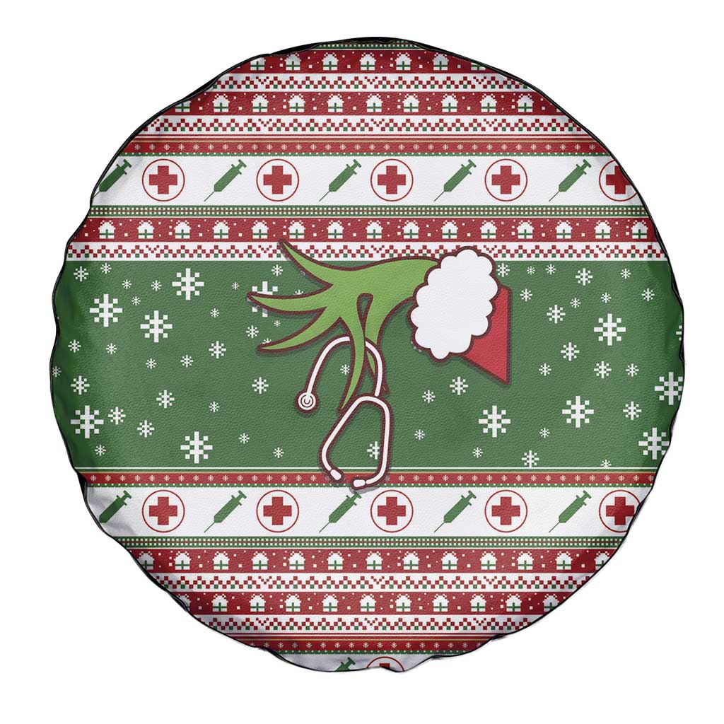 Nurse Spare Tire Cover Nurse Grinch Christmas DT04 - Wonder Print Shop