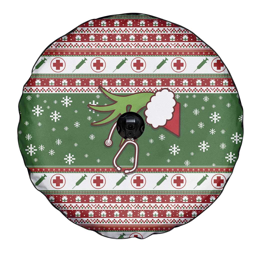 Nurse Spare Tire Cover Nurse Grinch Christmas DT04 - Wonder Print Shop