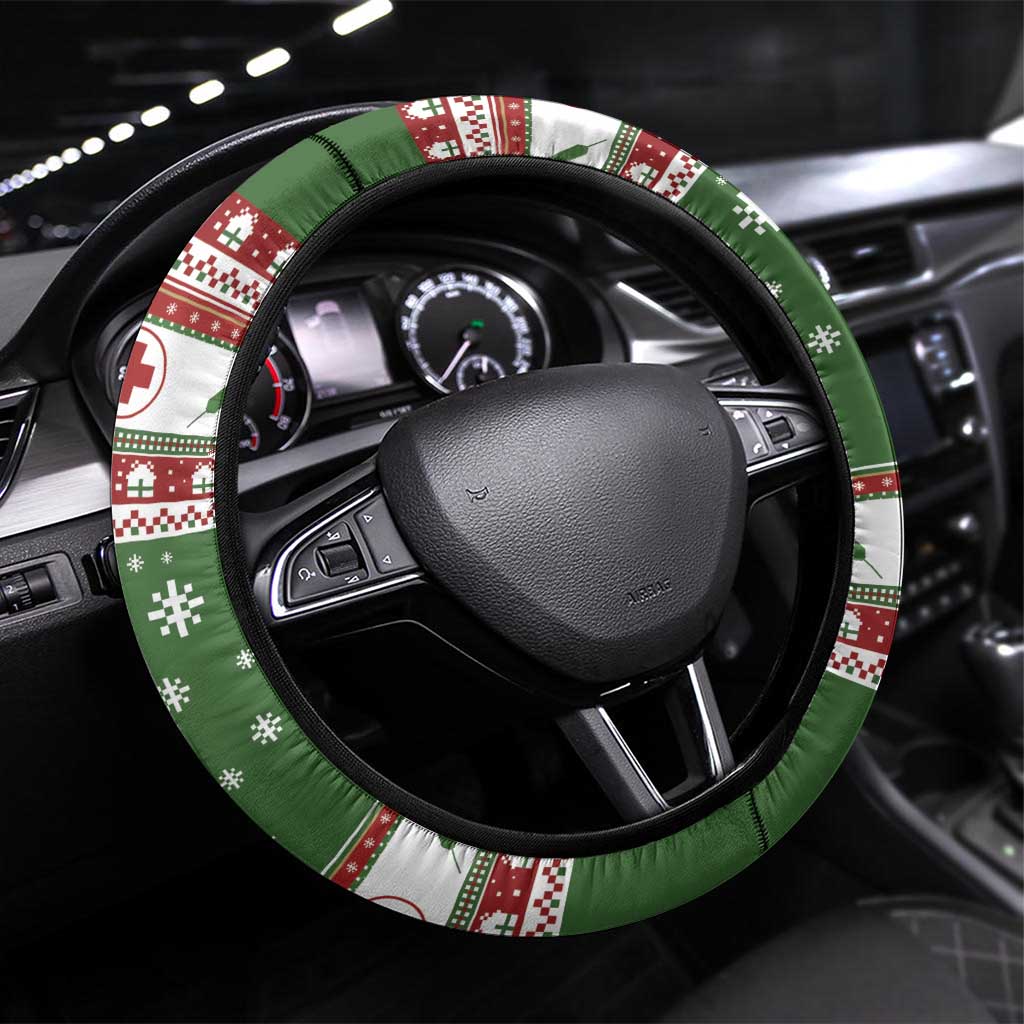 Nurse Steering Wheel Cover Nurse Grinch Christmas DT04 - Wonder Print Shop