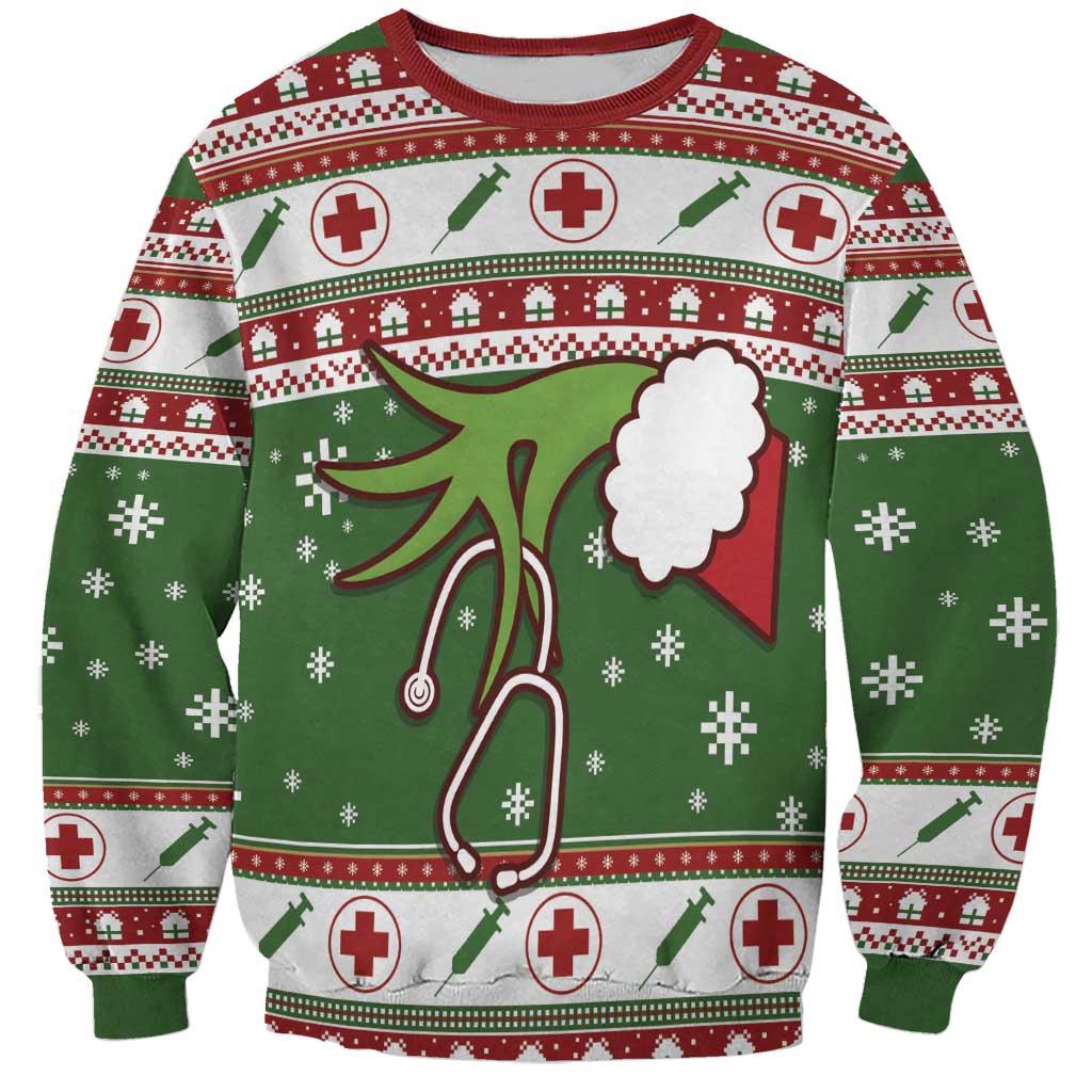 Nurse Sweatshirt Nurse Grinch Christmas DT04 - Wonder Print Shop