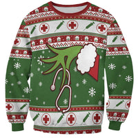 Nurse Sweatshirt Nurse Grinch Christmas DT04 - Wonder Print Shop