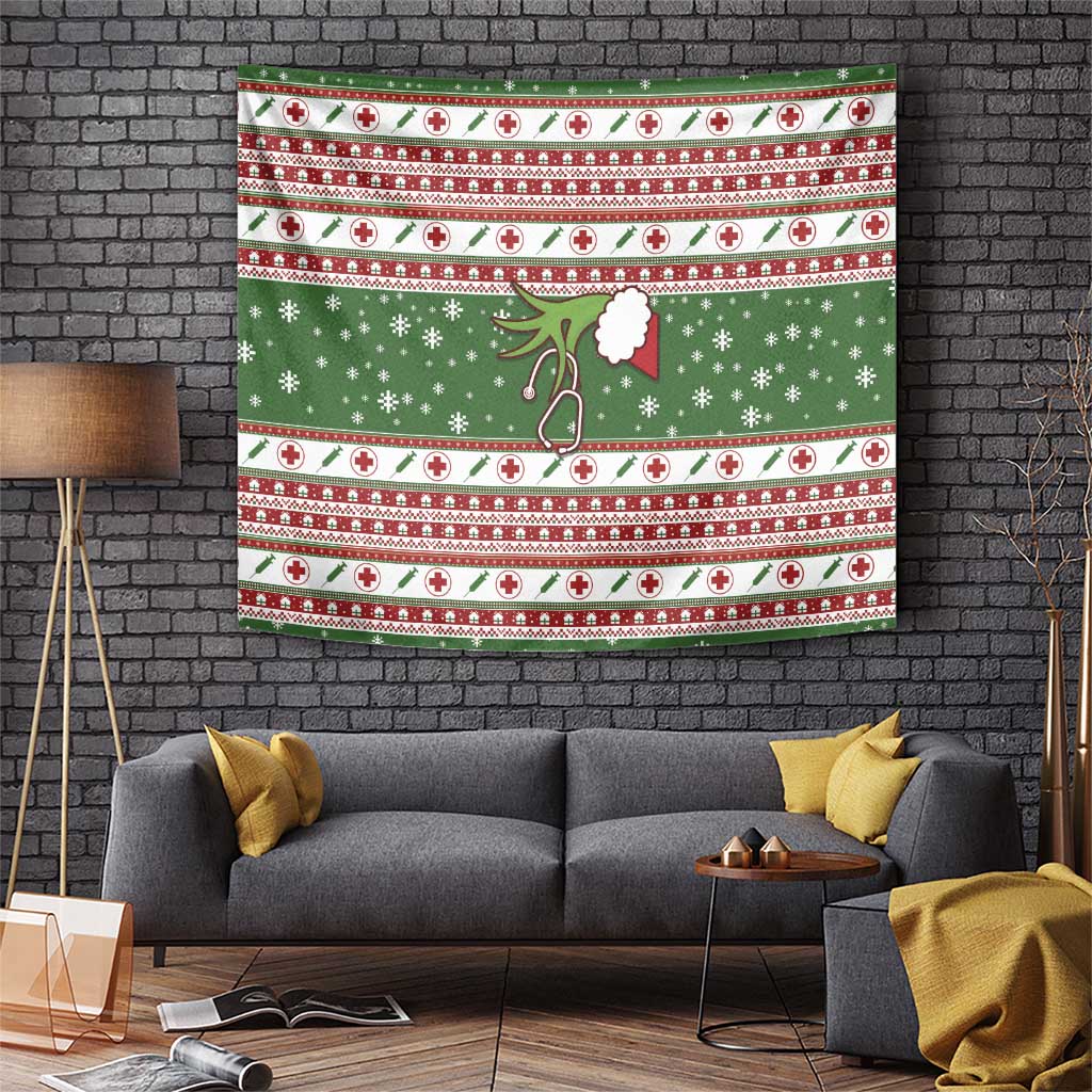 Nurse Tapestry Nurse Grinch Christmas DT04 - Wonder Print Shop