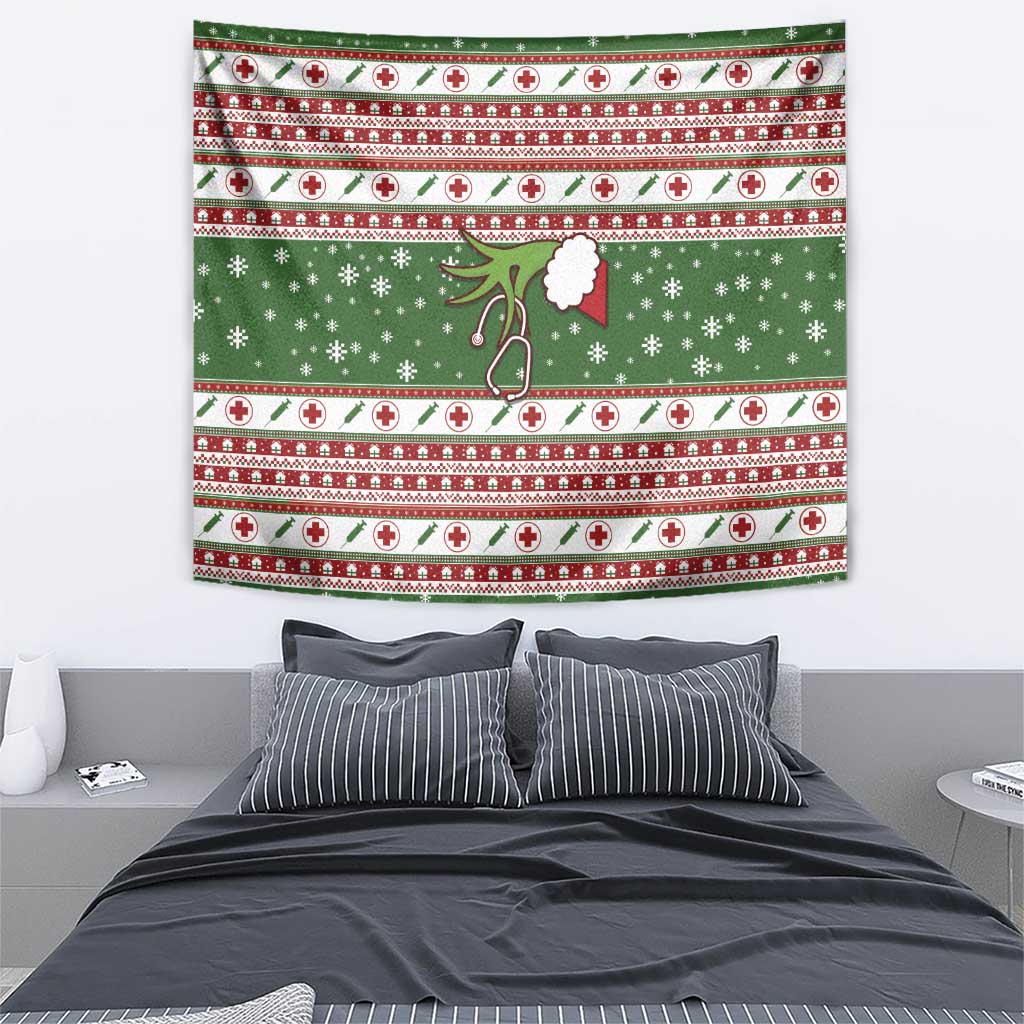 Nurse Tapestry Nurse Grinch Christmas DT04 - Wonder Print Shop