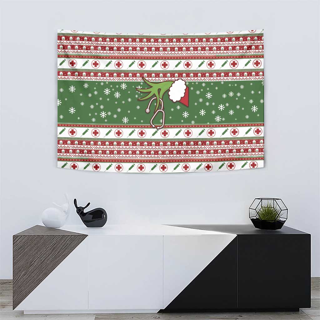 Nurse Tapestry Nurse Grinch Christmas DT04 - Wonder Print Shop